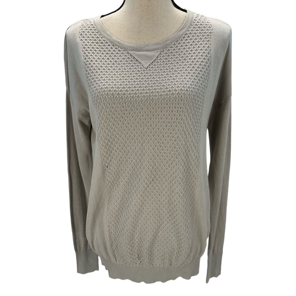 Bench Long Sleeve Crew Neck Lightweight Sweater - Grey - size Small